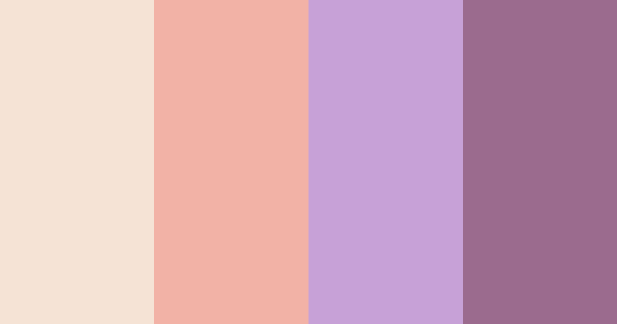 Download peach lavender dream color palette PNG image (landscape)