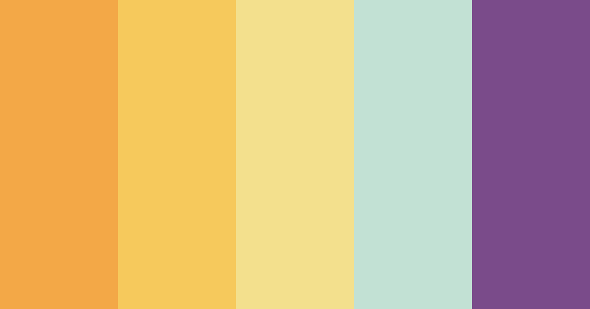 Download carnival vibes color palette PNG image (landscape)
