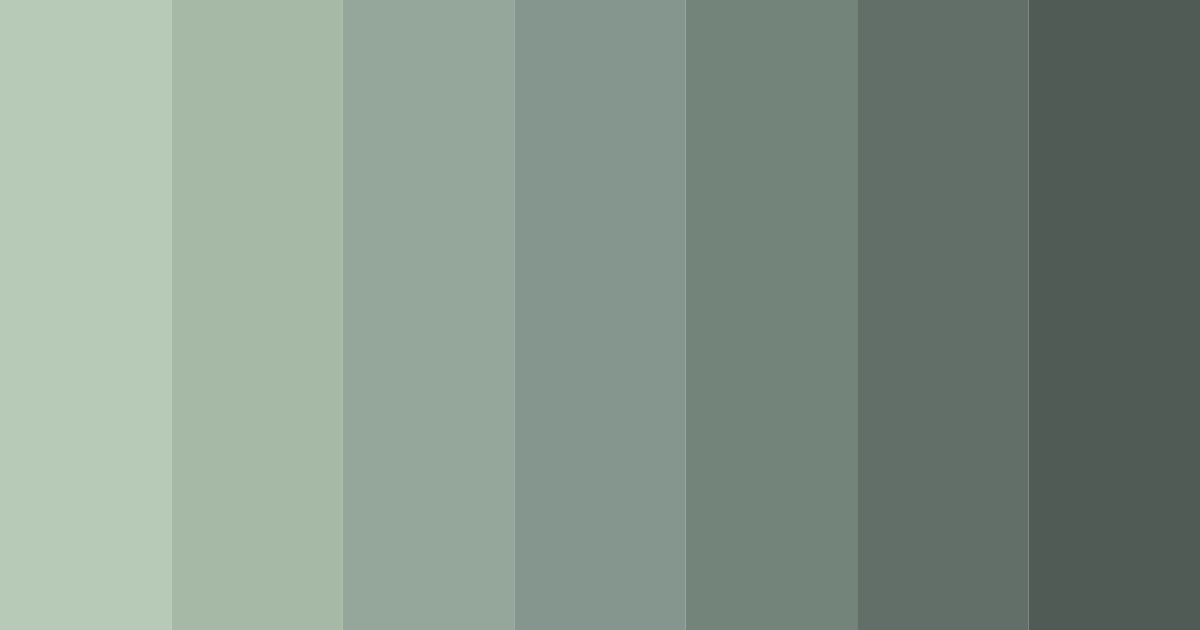 Download whispering greens color palette PNG image (landscape)