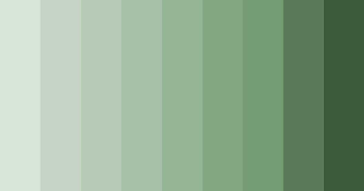 Download whispering greens color palette PNG image (landscape)