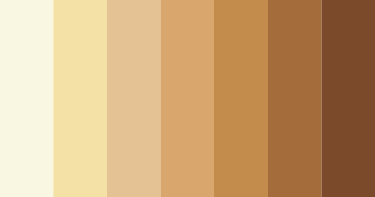 Download eggshell brown color palette PNG image (landscape)