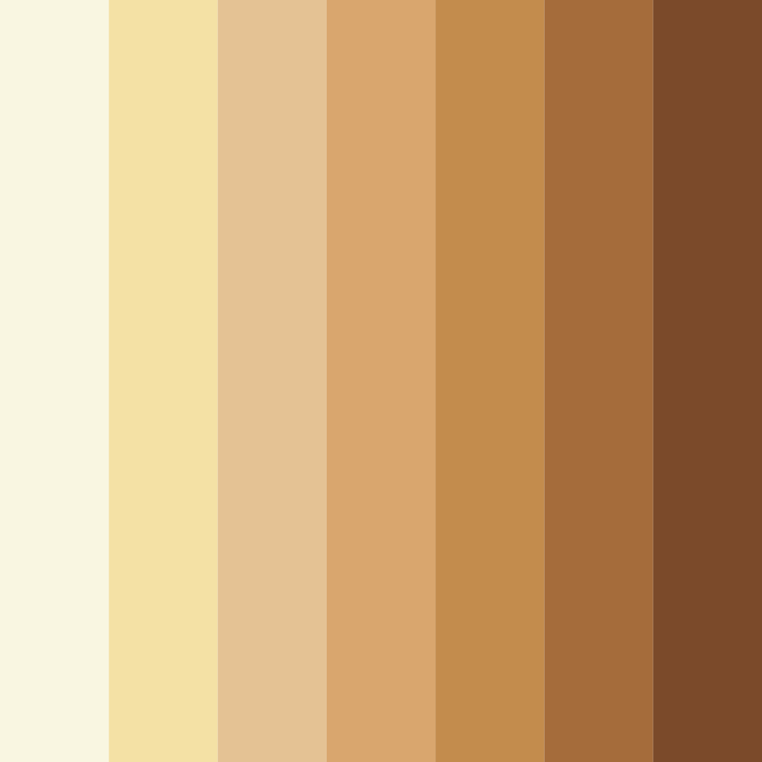 Download eggshell brown color palette PNG image (square)
