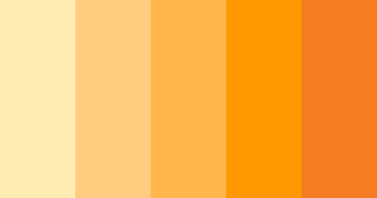 Download orange elegance color palette PNG image (landscape)
