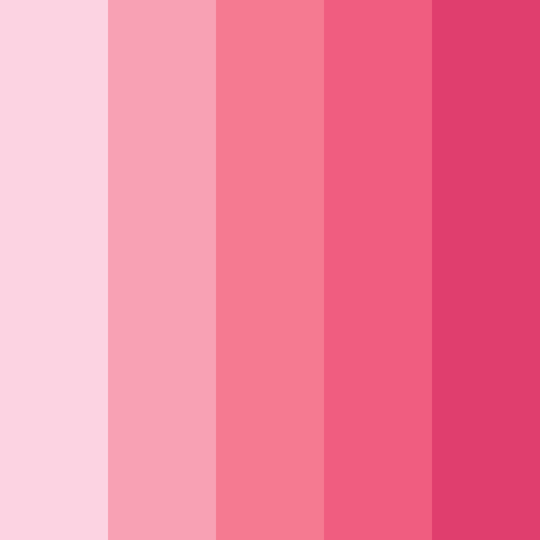 Download pink shades color palette PNG image (square)