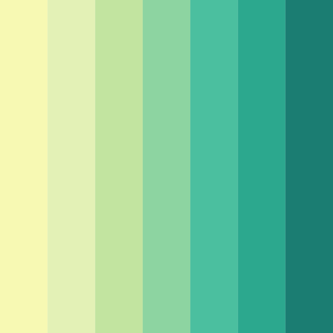 Download lush serenity color palette PNG image (square)