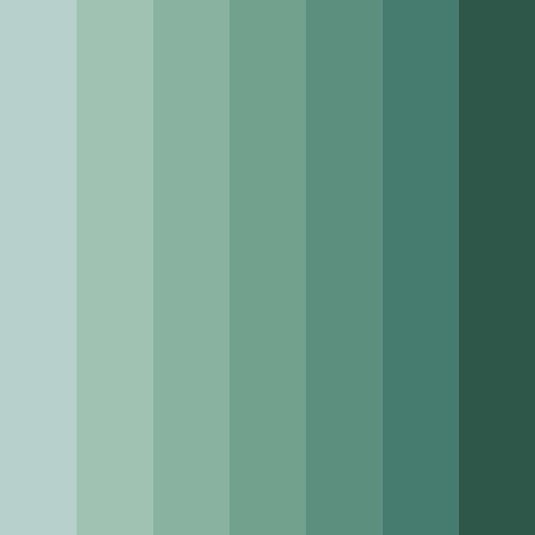 Download deep teal color palette PNG image (square)