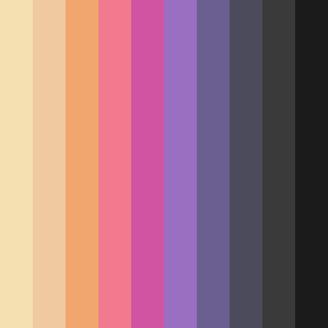 Download purple wildflowers color palette PNG image (square)