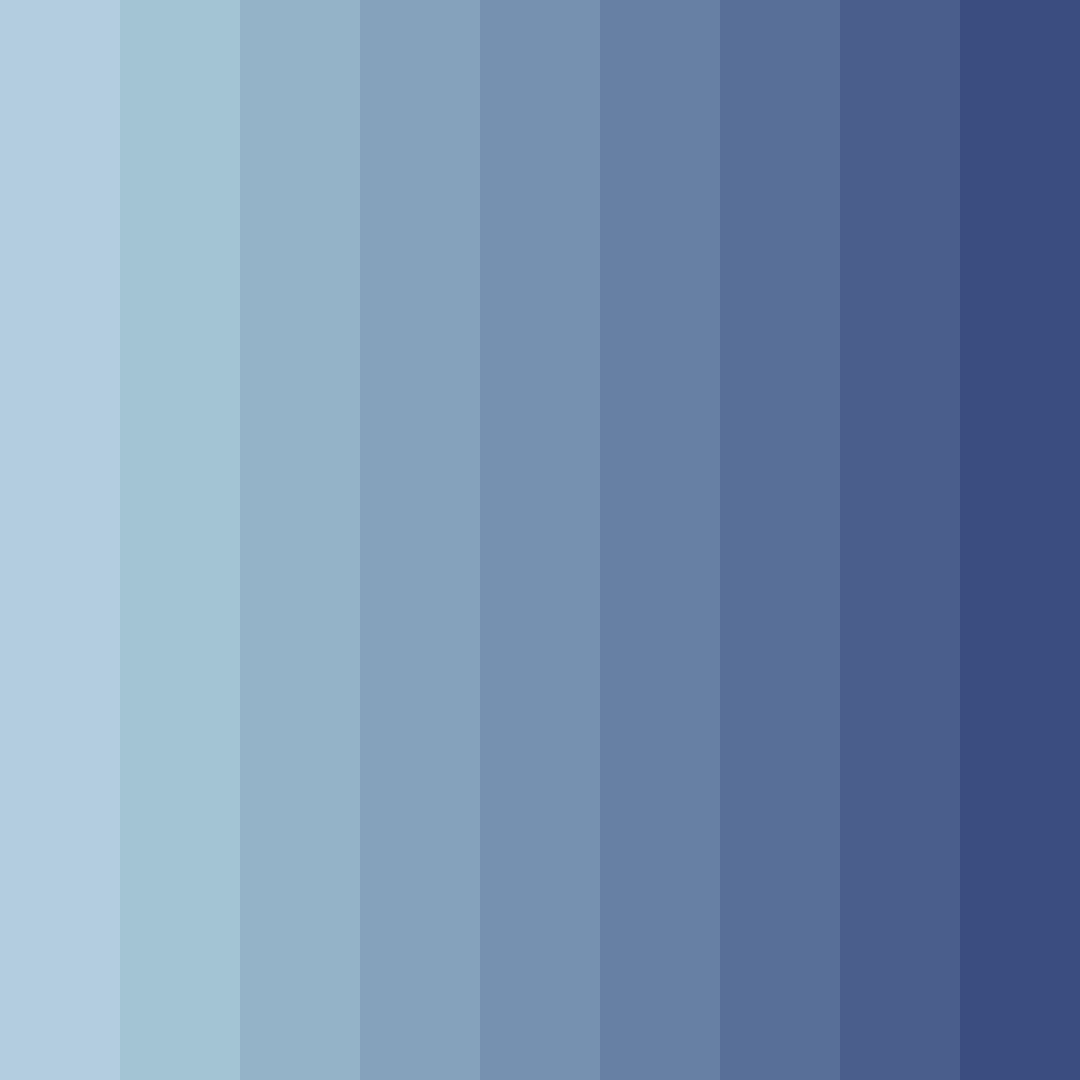 Download serene sky blues color palette PNG image (square)