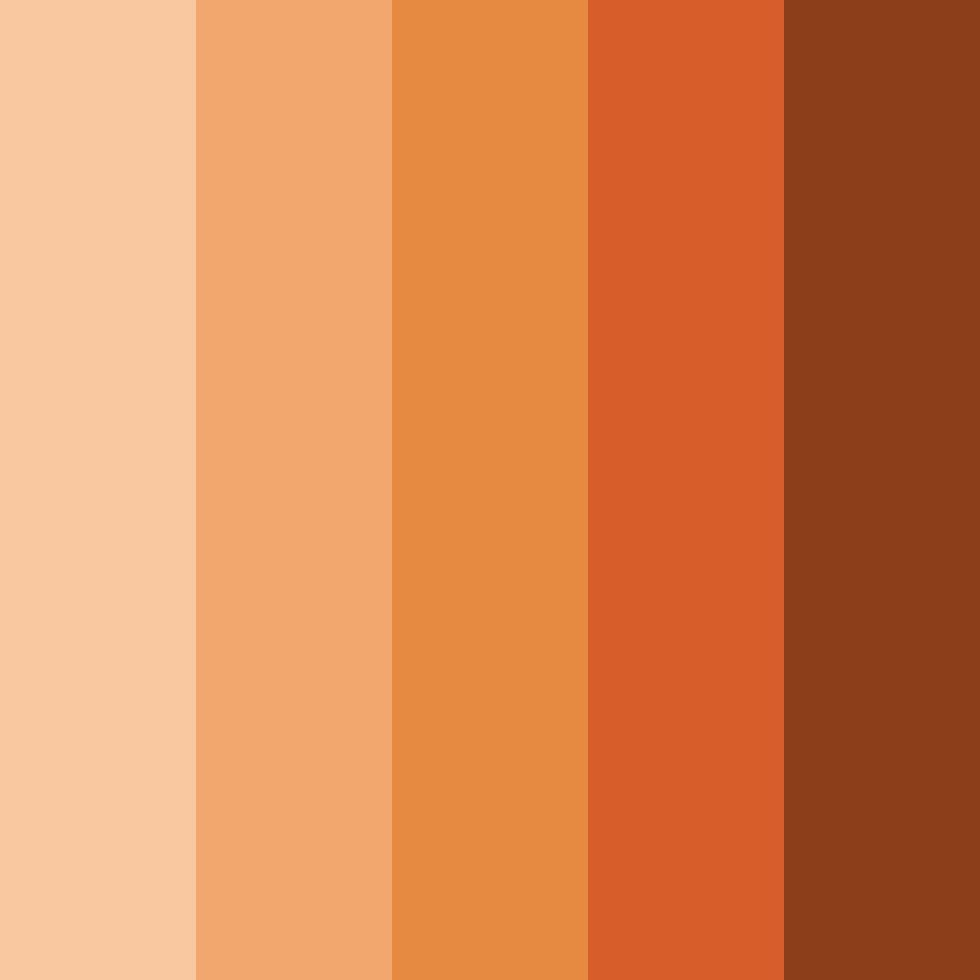 Download orange wood color palette PNG image (square)