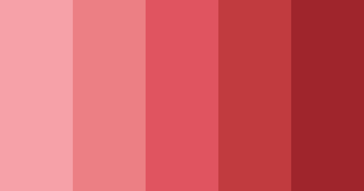 Download crimson shades color palette PNG image (landscape)