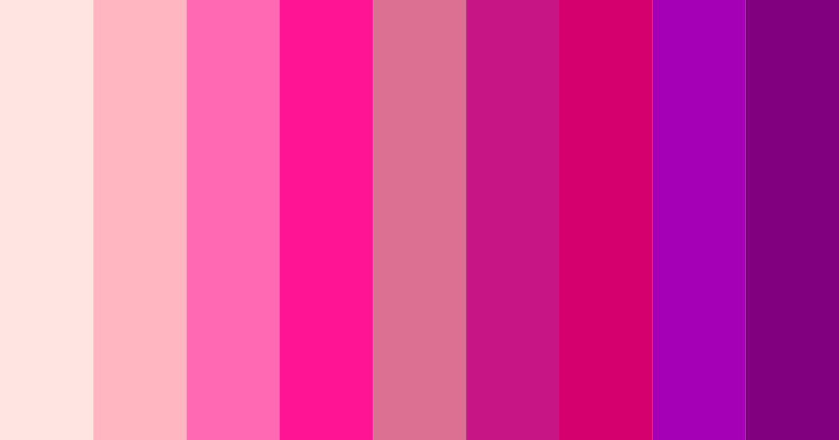 Download bright pink color palette PNG image (landscape)