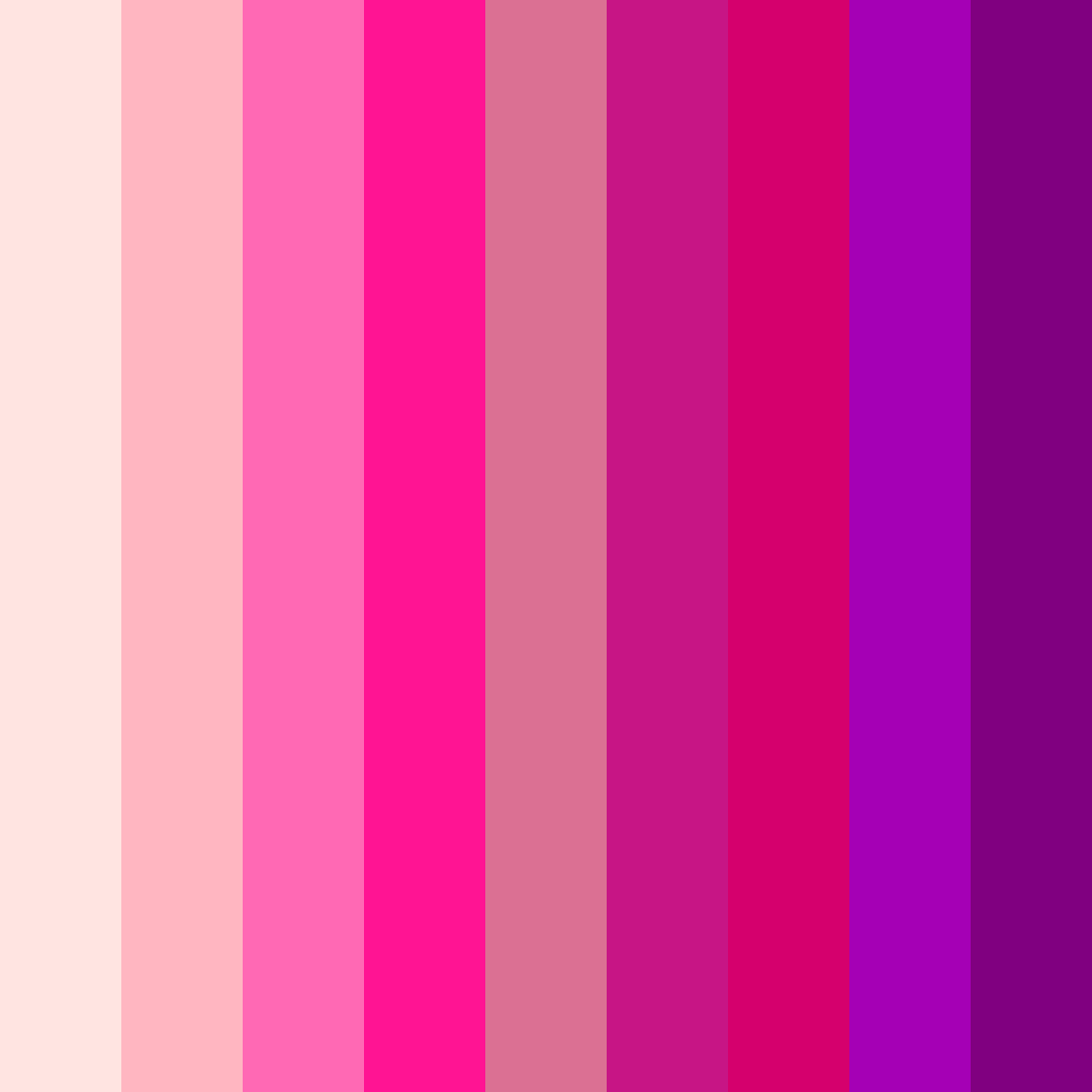 Download bright pink color palette PNG image (square)