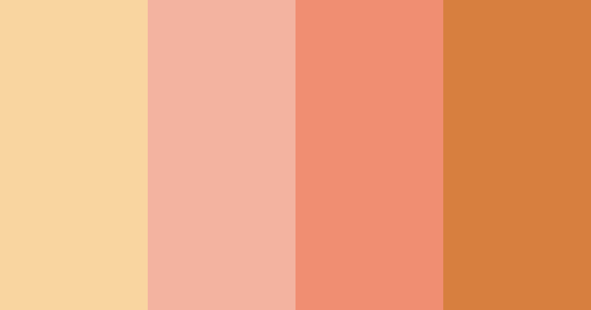 Download light orange color palette PNG image (landscape)