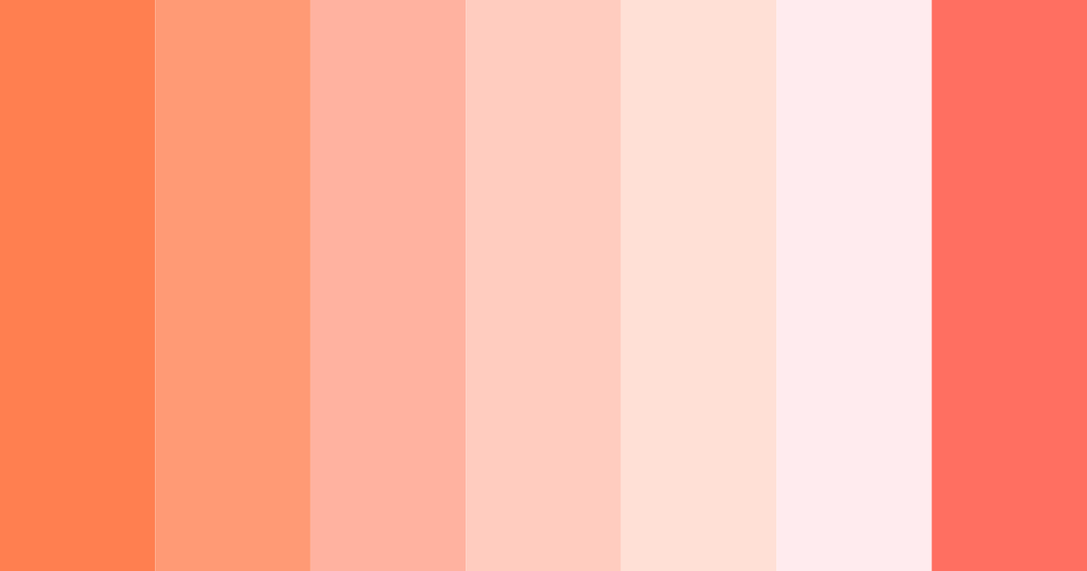 Download coral bliss color palette PNG image (landscape)