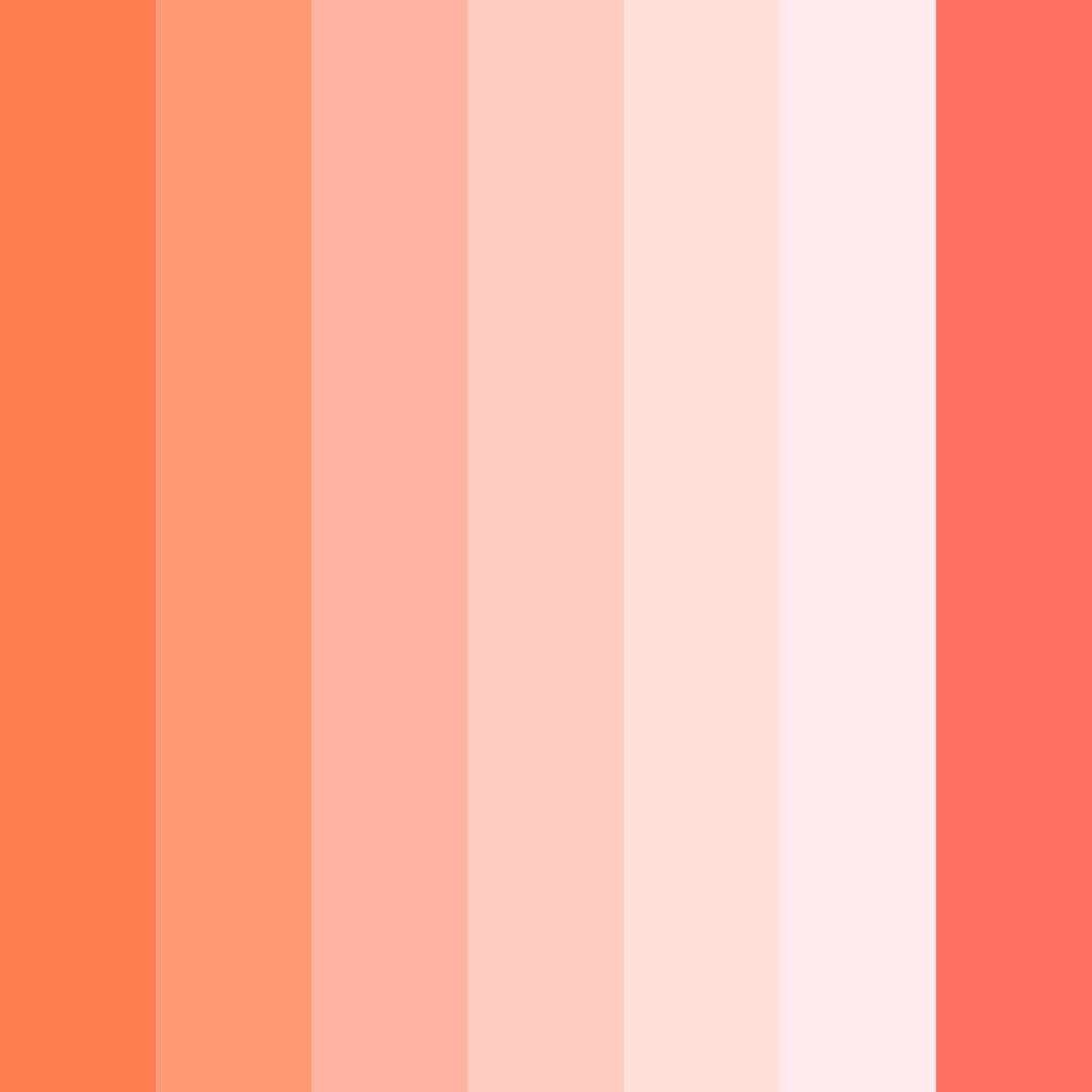 Download coral bliss color palette PNG image (square)