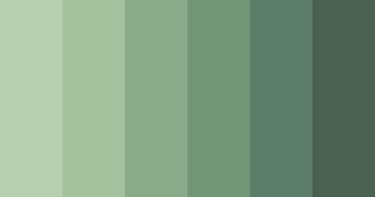 Download whispering greenery color palette PNG image (landscape)