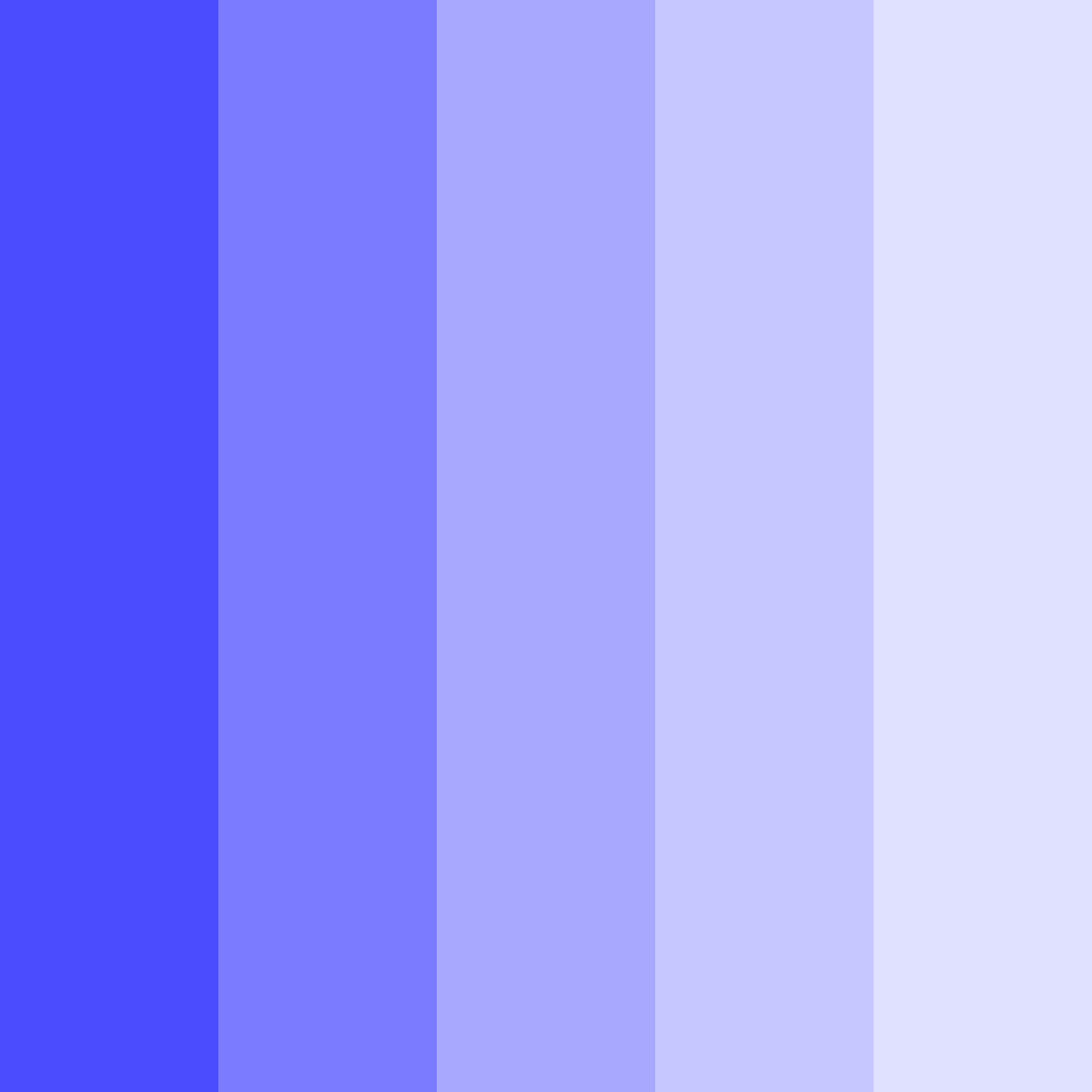 Download blue shades color palette PNG image (square)