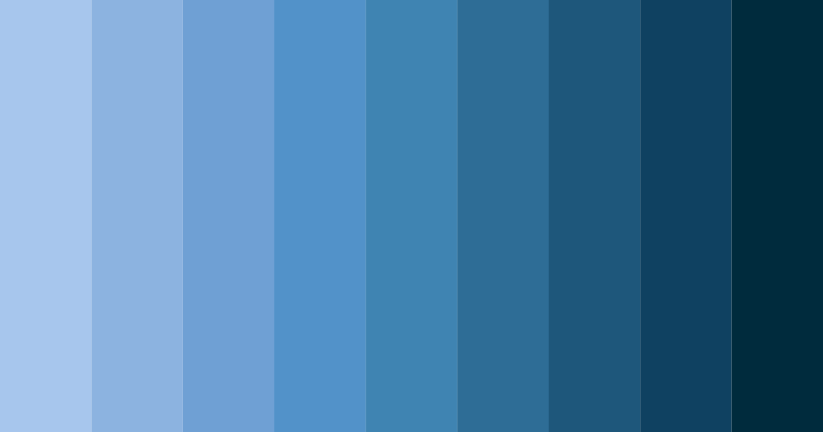 Download cool blue color palette PNG image (landscape)