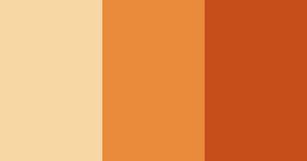 Download autumn orange color palette PNG image (landscape)