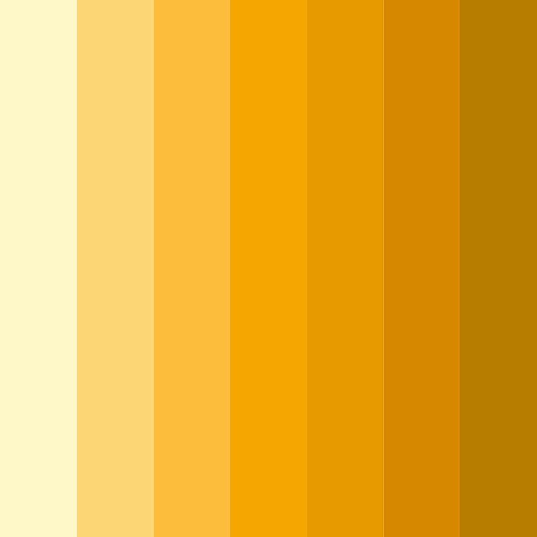 Download shades of marigold yellow color palette PNG image (square)