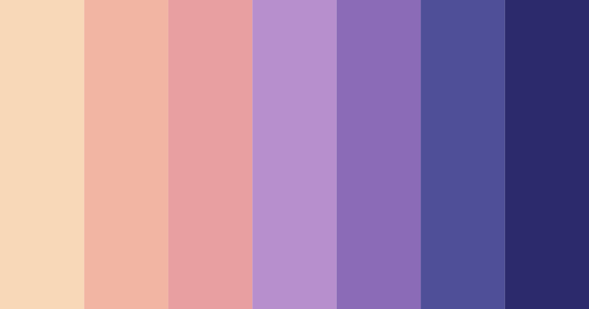 Download purple twilight color palette PNG image (landscape)