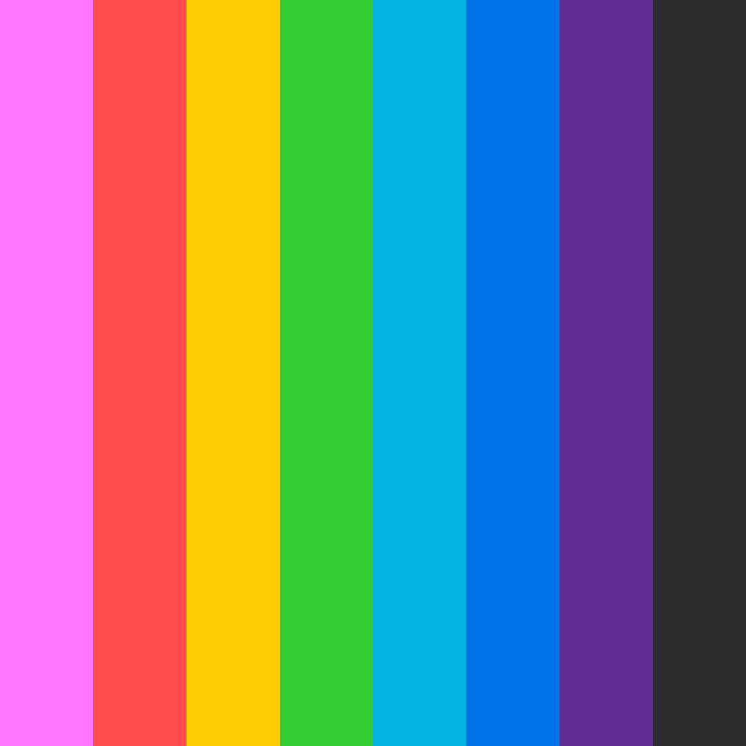 Download electric nostalgia color palette PNG image (square)