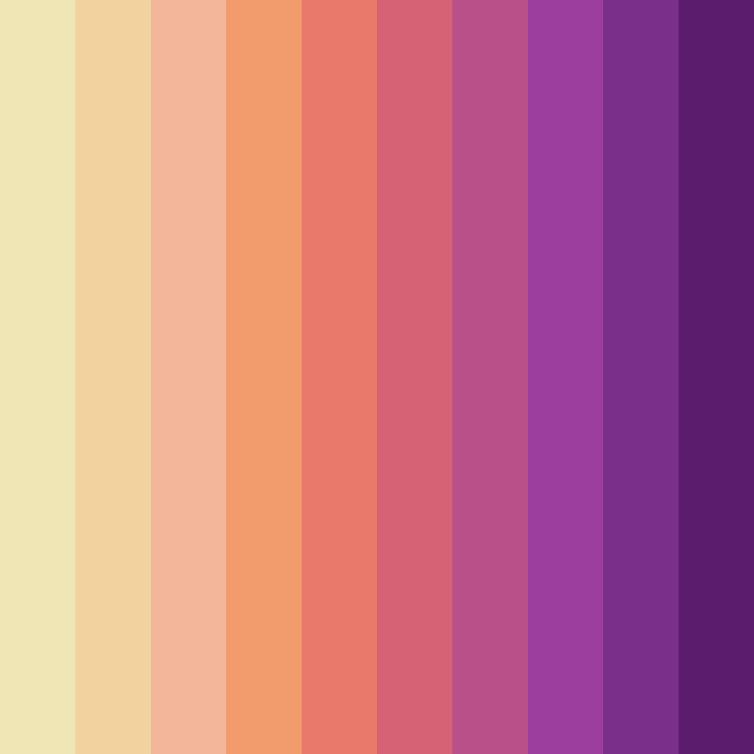 Download desert bloom color palette PNG image (square)