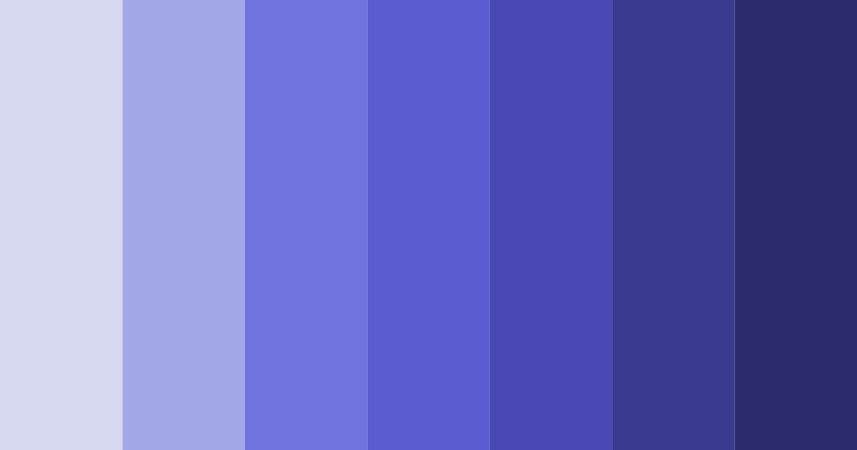 Download shades of blue purple color palette PNG image (landscape)