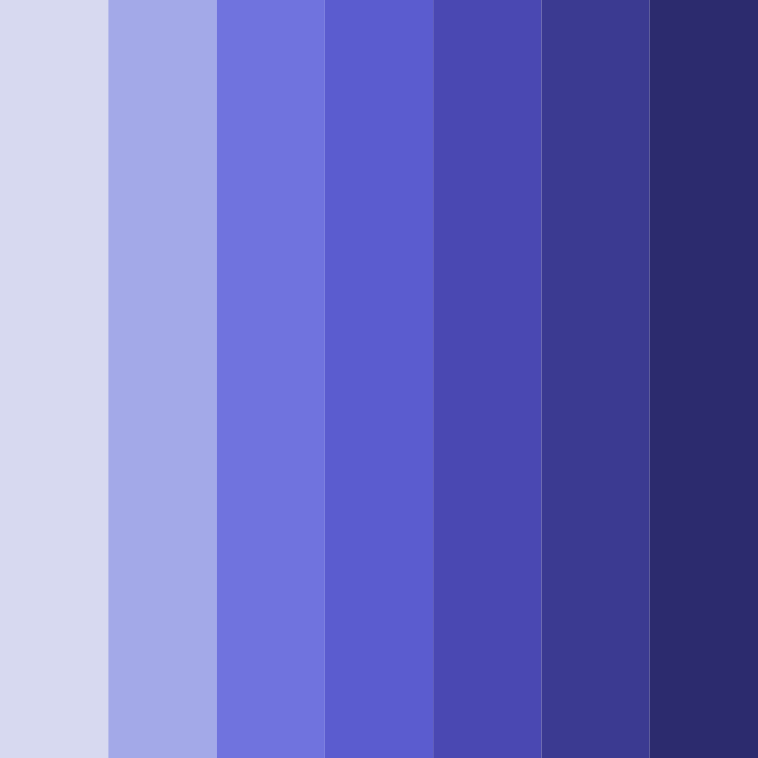 Download shades of blue purple color palette PNG image (square)