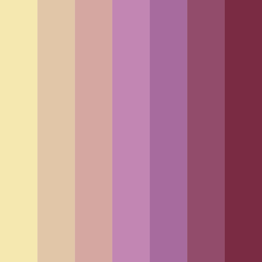 Download whimsical blossom color palette PNG image (square)
