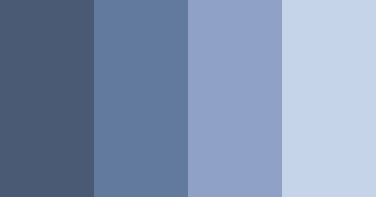 Download blue shades color palette PNG image (landscape)