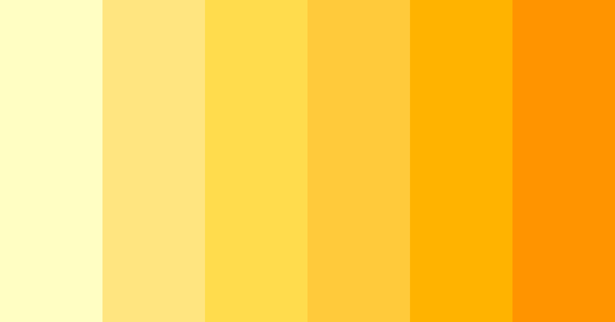 Download golden sunshine color palette PNG image (landscape)