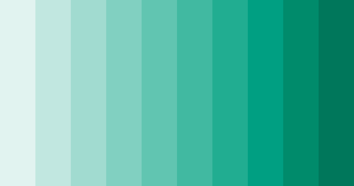 Download teal beach color palette PNG image (landscape)