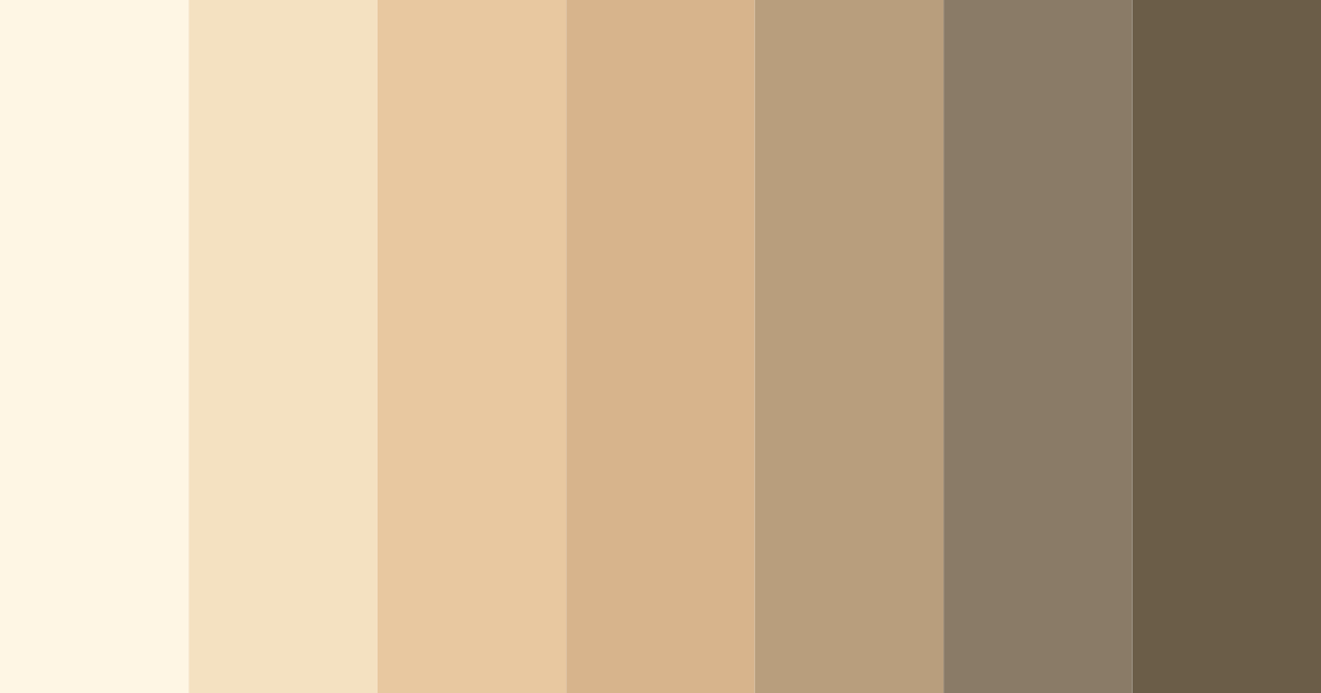 Download ivory beige color palette PNG image (landscape)