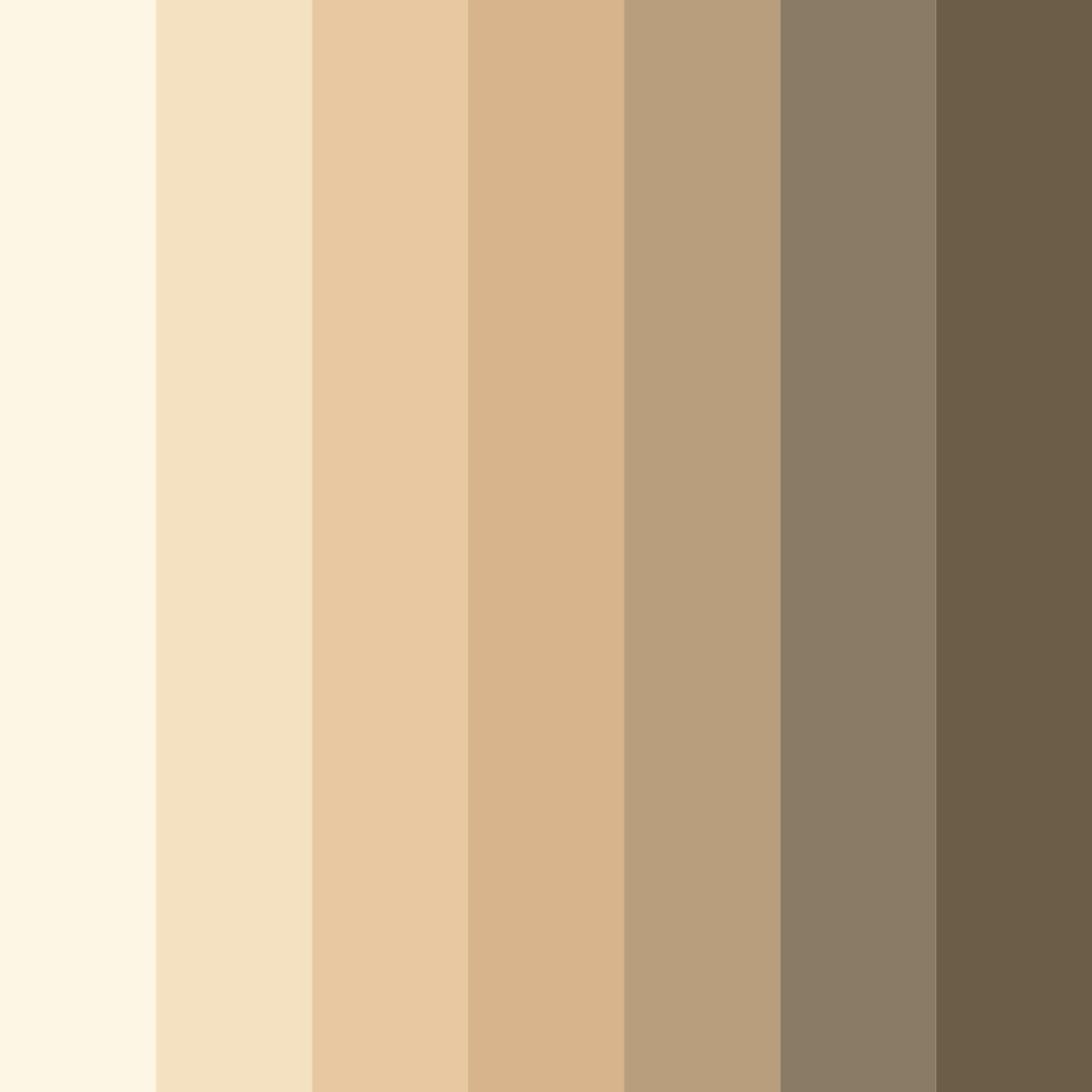 Download ivory beige color palette PNG image (square)