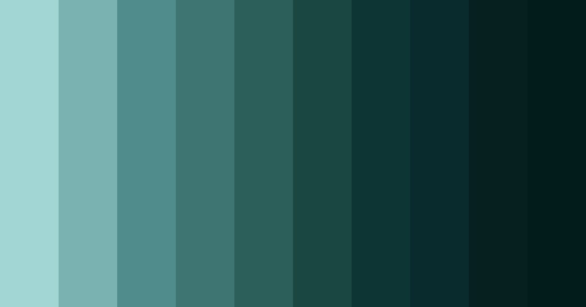 Download emerald depths color palette PNG image (landscape)