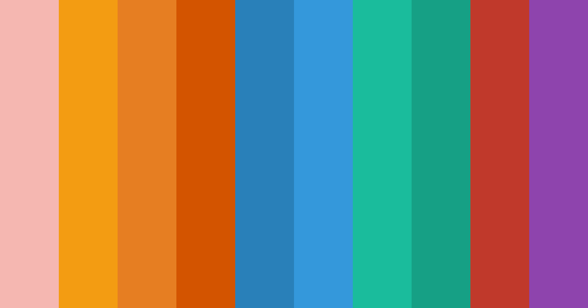 Download red and blue fusion color palette PNG image (landscape)
