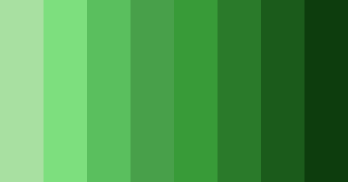Download energizing emerald surge color palette PNG image (landscape)