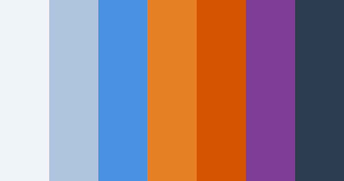 Download blue sunset color palette PNG image (landscape)