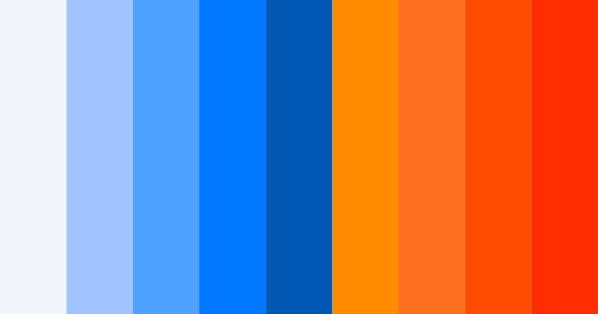 Download blue and orange fusion color palette PNG image (landscape)