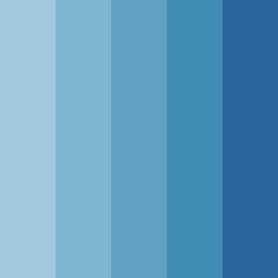 Download light blue shades color palette PNG image (square)
