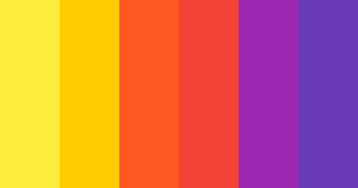 Download vibrant yellow color palette PNG image (landscape)