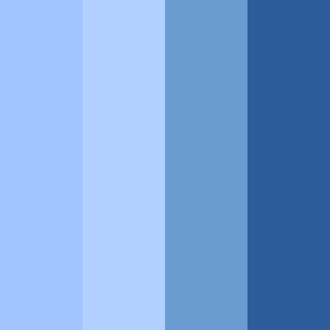 Download celestial blues color palette PNG image (square)