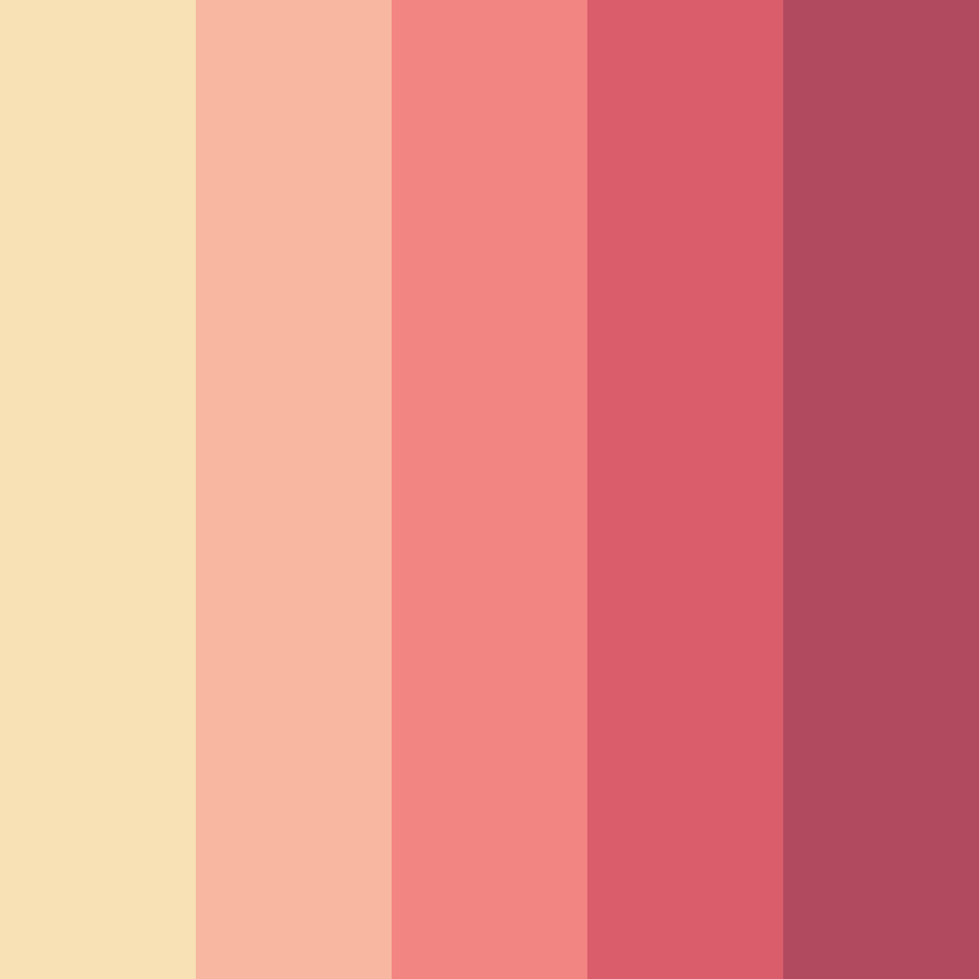 Download pink sunset color palette PNG image (square)