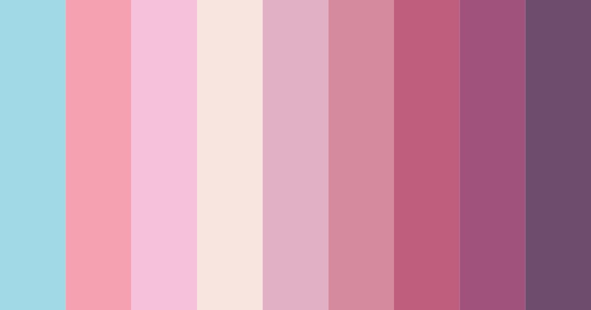 Download ocean blush color palette PNG image (landscape)