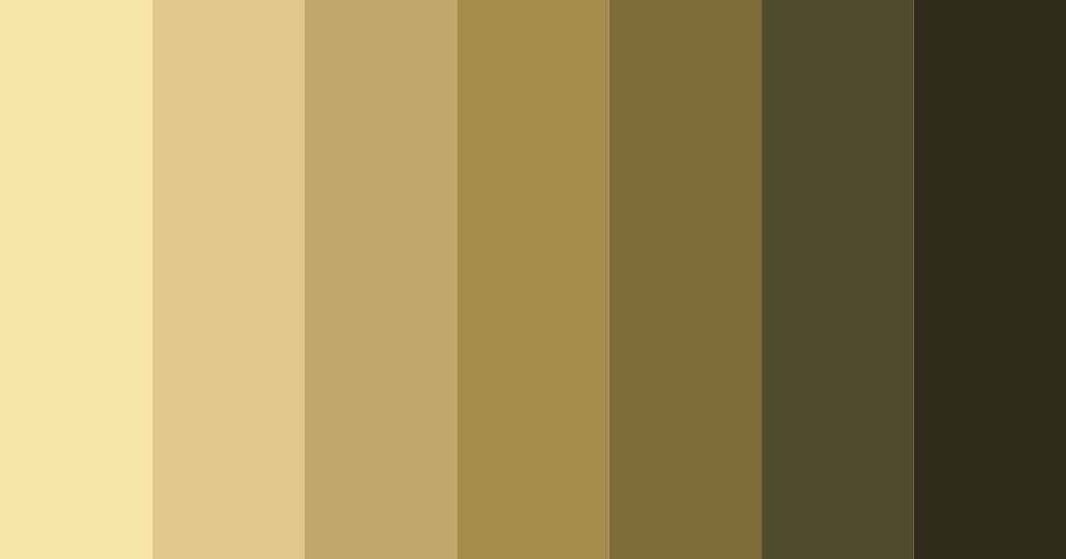 Download shades of wheat color palette PNG image (landscape)