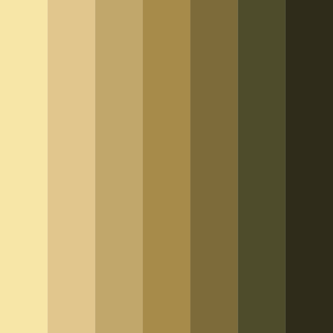Download shades of wheat color palette PNG image (square)