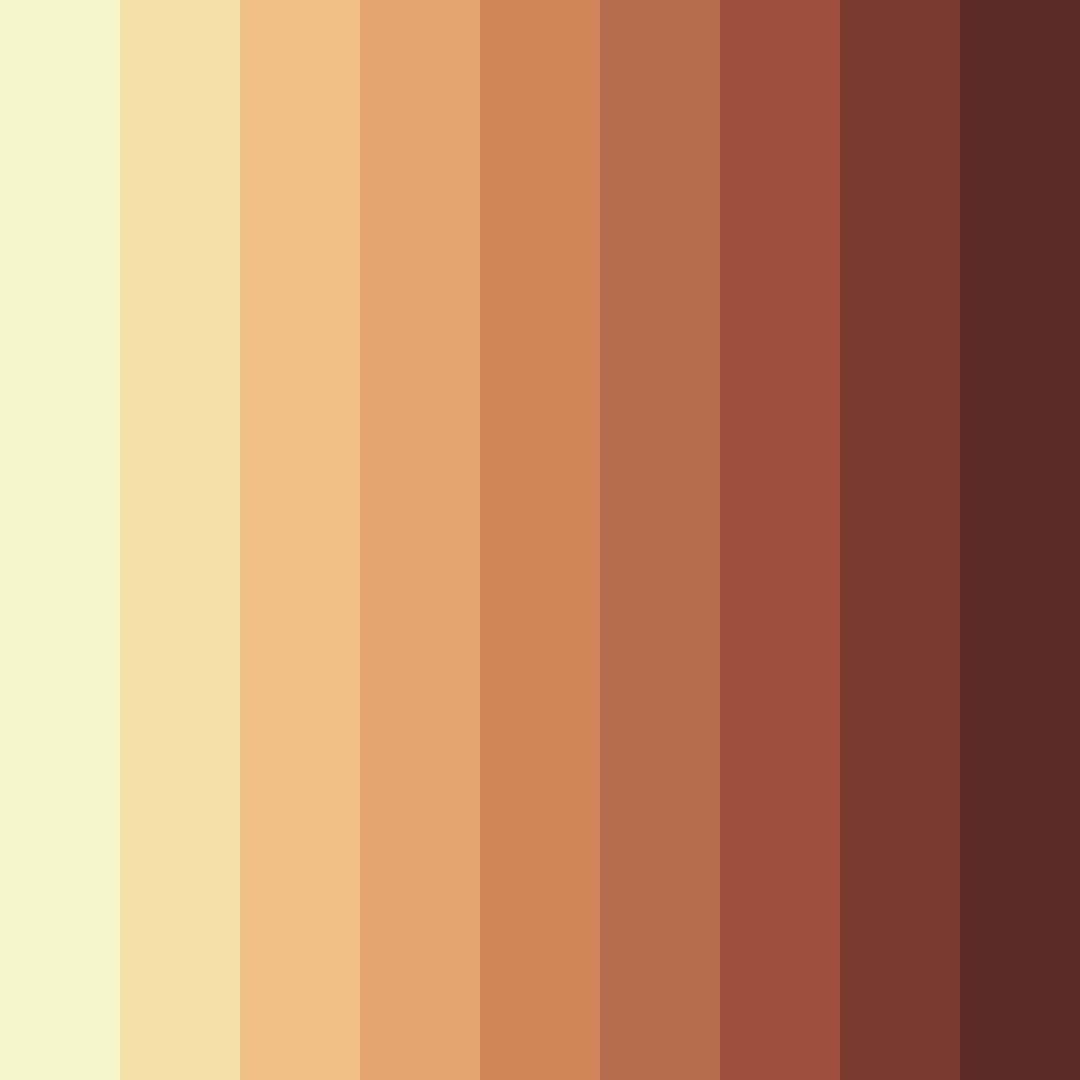 Download harvest sunset color palette PNG image (square)