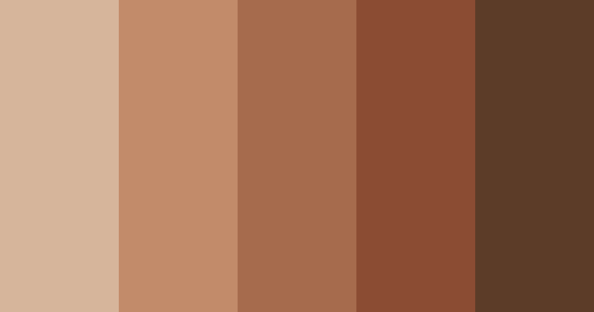 Download brown earth color palette PNG image (landscape)