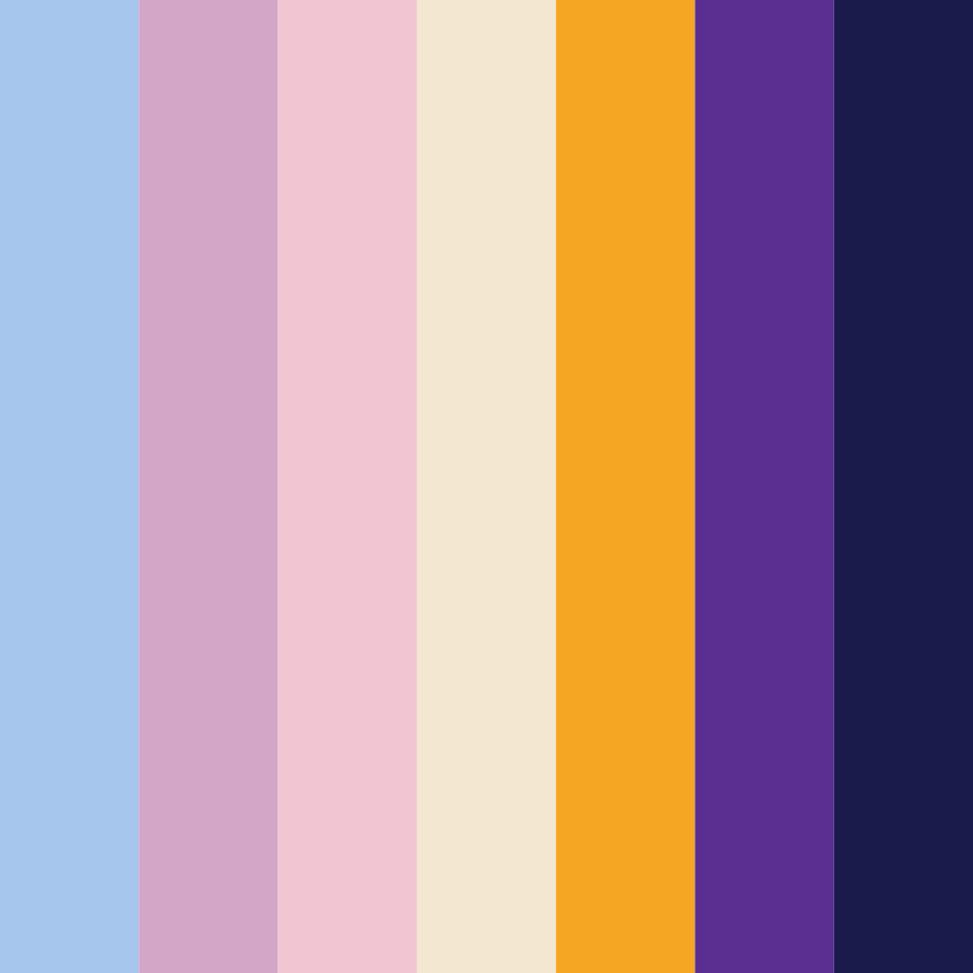 Download twilight petal serenade color palette PNG image (square)